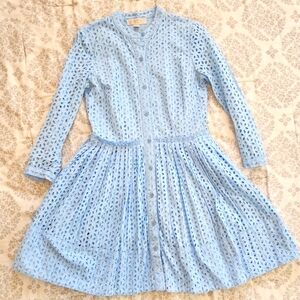MICHAEL Michael Kors Blue Eyelet Dress